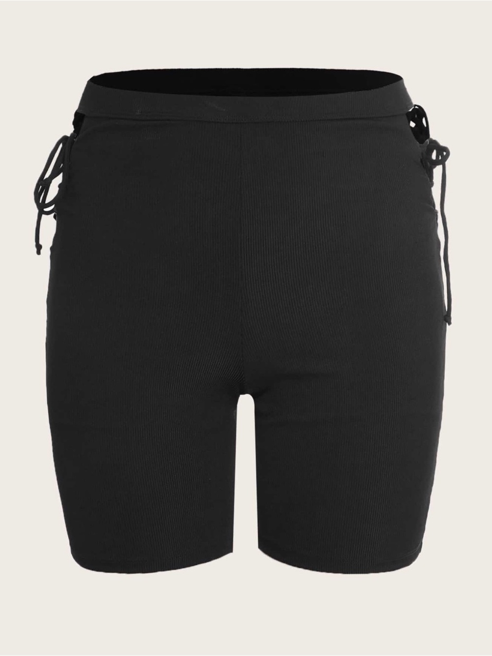 SHEIN Plus Plain Lace-up Bikini Bottom